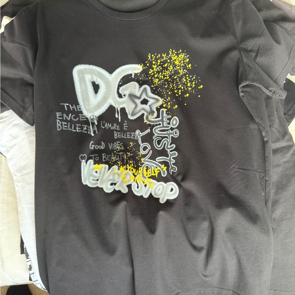 DC Black and Yellow Graphic Kids T-Shirt